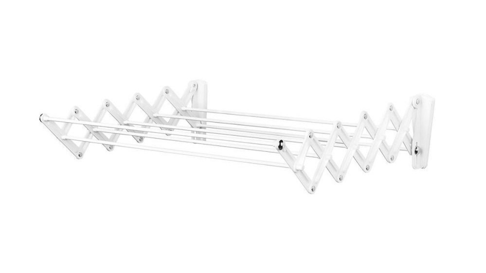 Polder Wall Mount Retractable Accordian Drying Rack