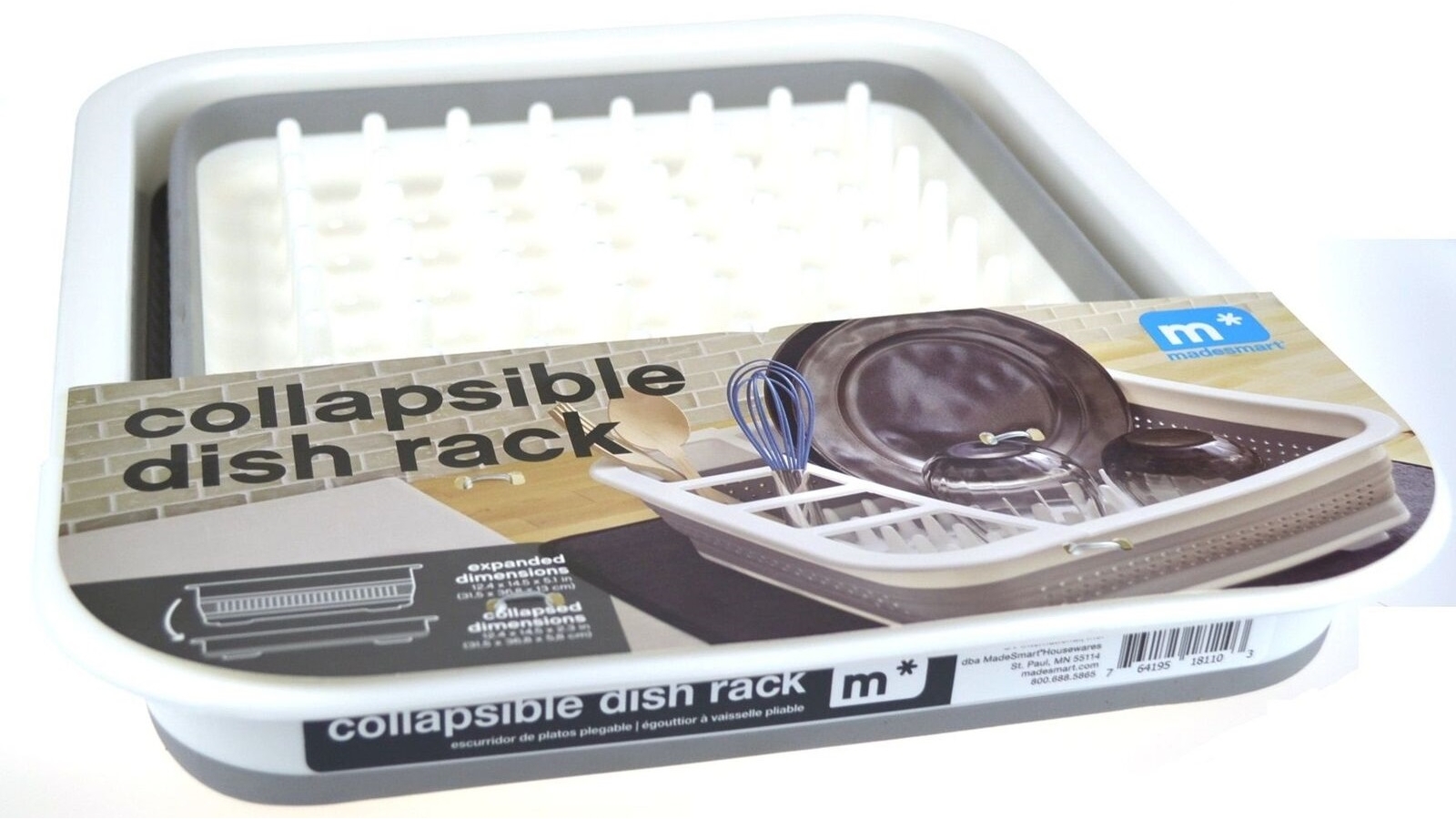 Madesmart Collapsible Dish Rack Harvey Norman