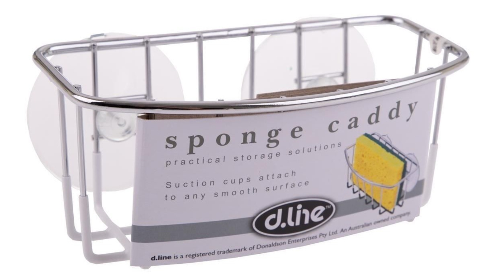 DLine Chrome Sponge Caddy Harvey Norman