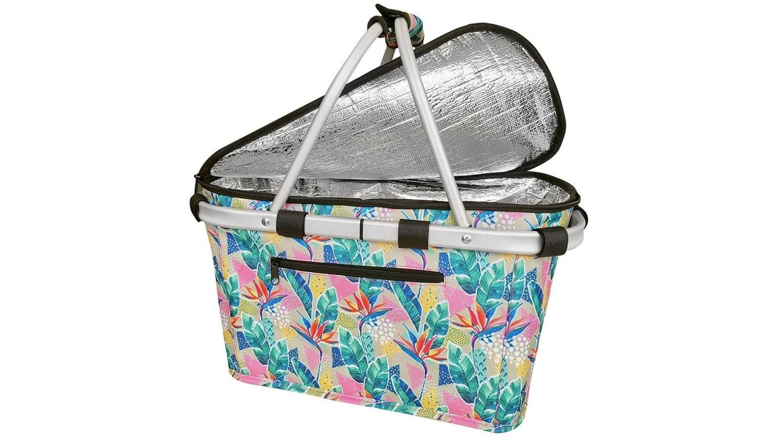 Sachi Insulated Carry Basket with Lid - Botanical