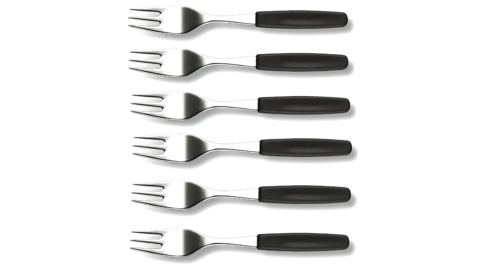 Victorinox Set of 6 Cake Fork - Black