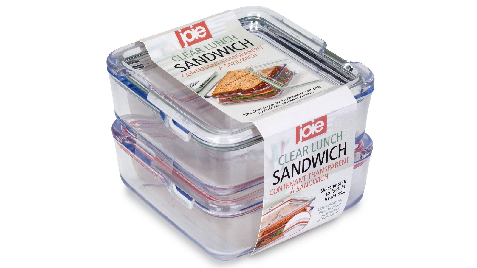 Joie MSC Clear Lunch Sandwich Container - Set of 2