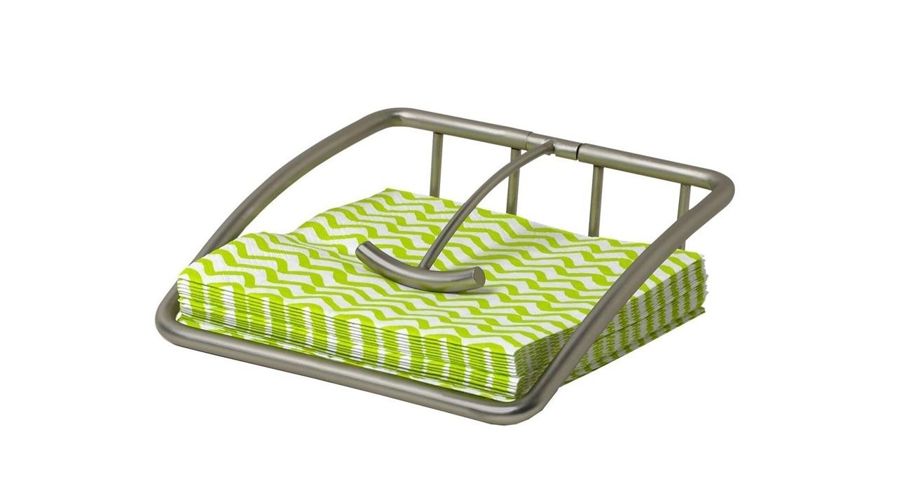 Spectrum Silver Euro Weighted Napkin Holder