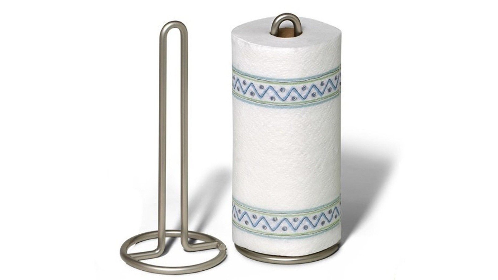 Spectrum Silver Euro Cross Paper Towel Holder