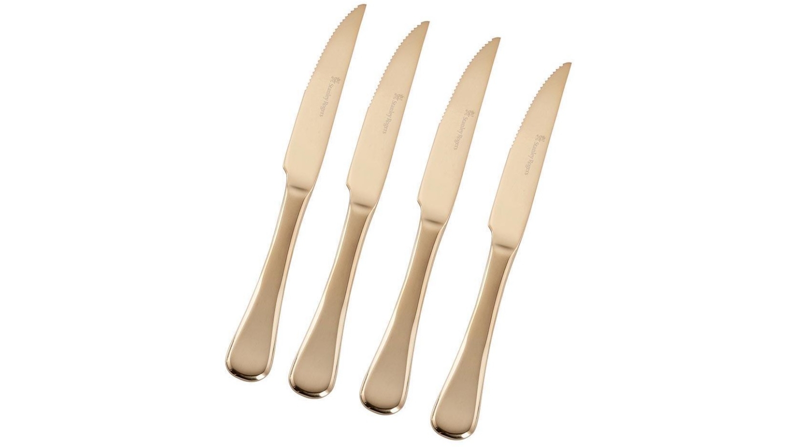 Stanley Rogers 4Piece Stainless Steel Chelsea Gold Steak Knives Set