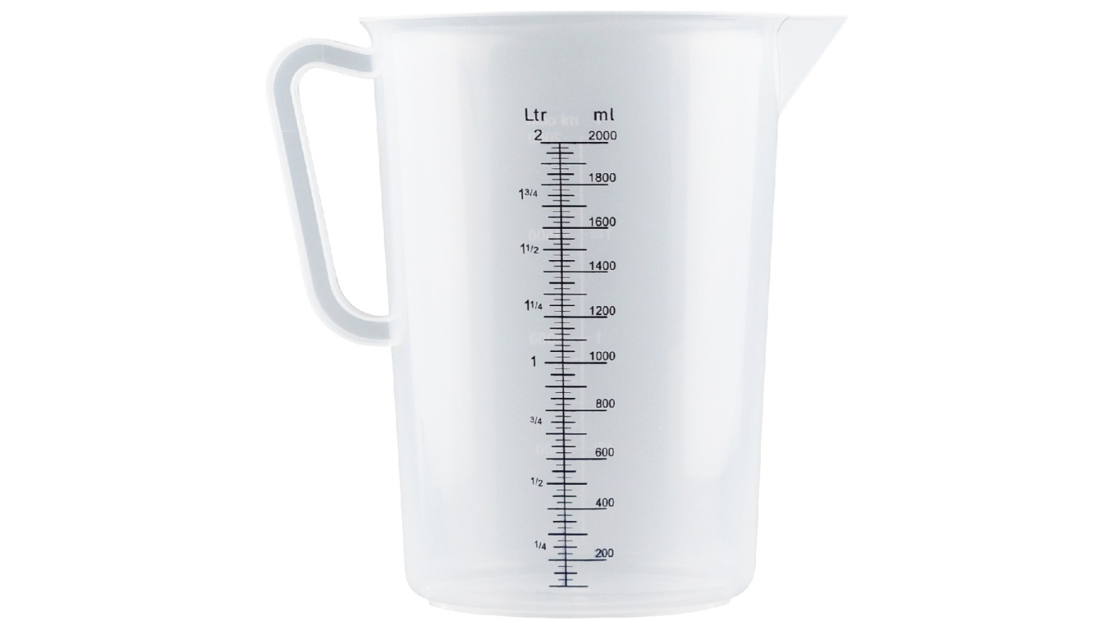 Trenton Plastic Polypropylene 2 Litre Measuring Jugs