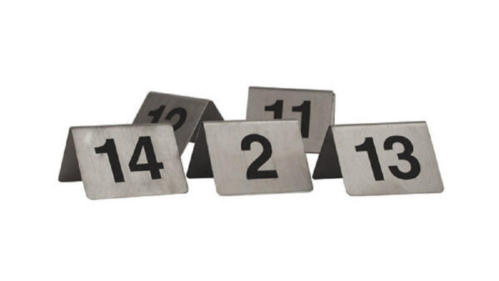 Trenton A-Frame Stainless Steel Table Numbers 1-10