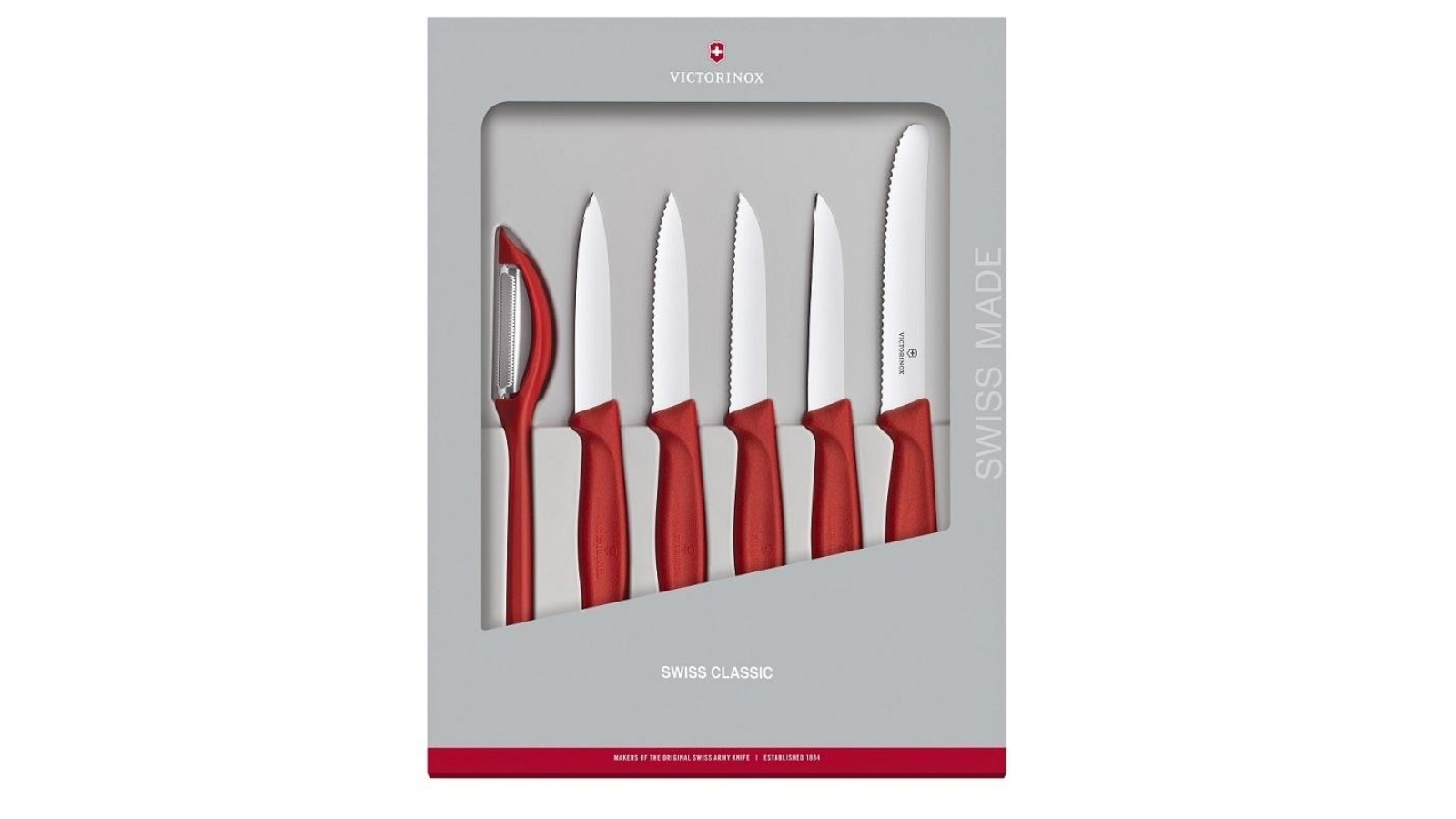 Victorinox 6 Piece Paring Knife Set - Red