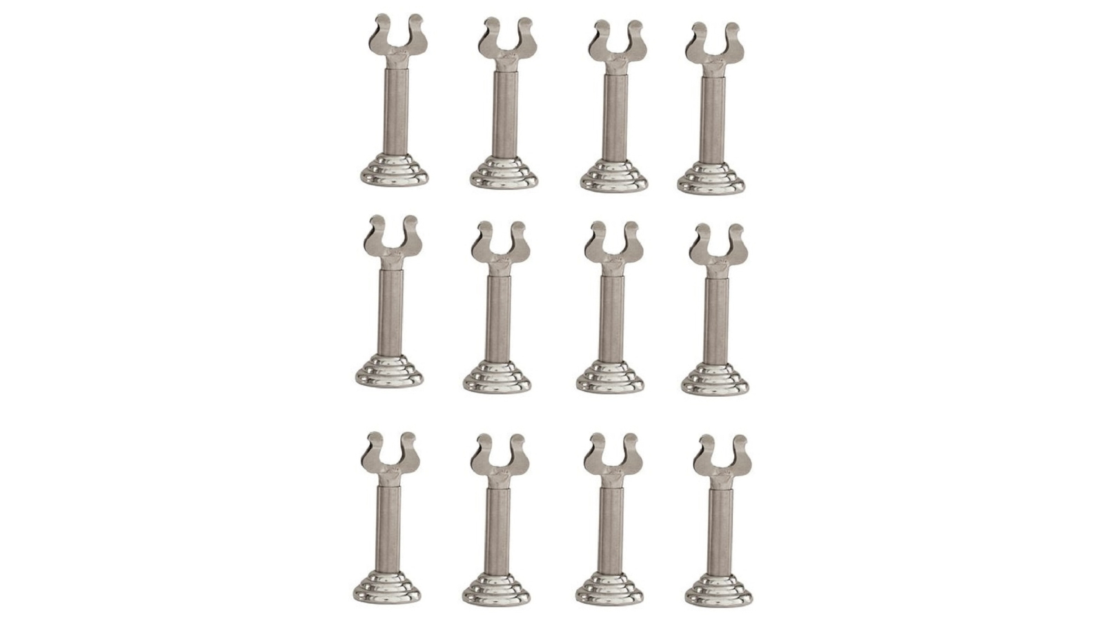 Trenton 12-Pack Harp Shape Place Card Menu Holder - 65mm