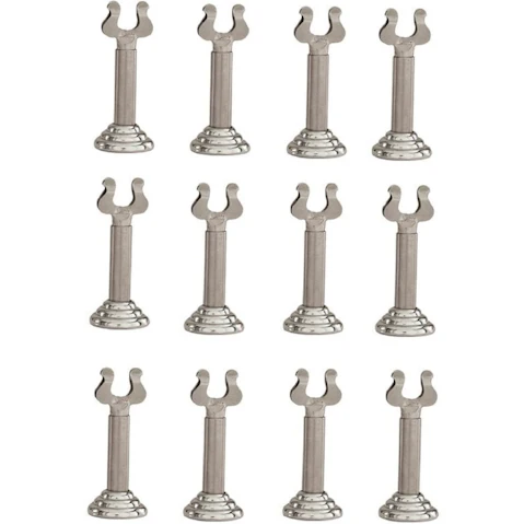 Trenton 12-Pack Harp Shape Place Card Menu Holder - 65mm
