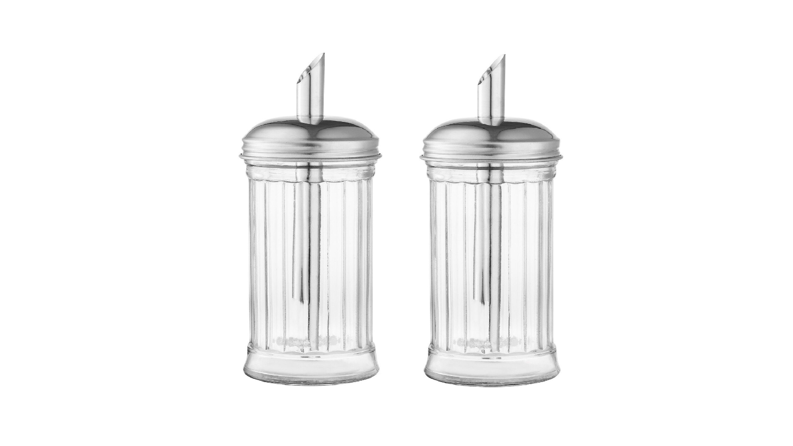 Trenton Large Glass Sugar Dispenser - Set of 2