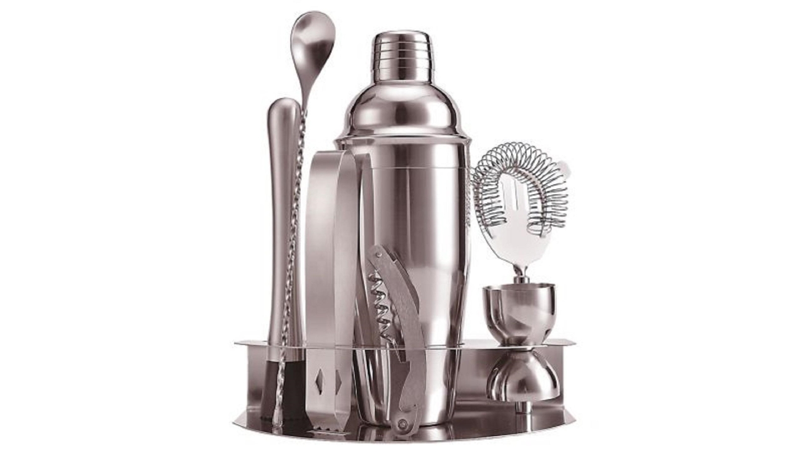 Bartender 8 Piece Cocktail Set with Stand