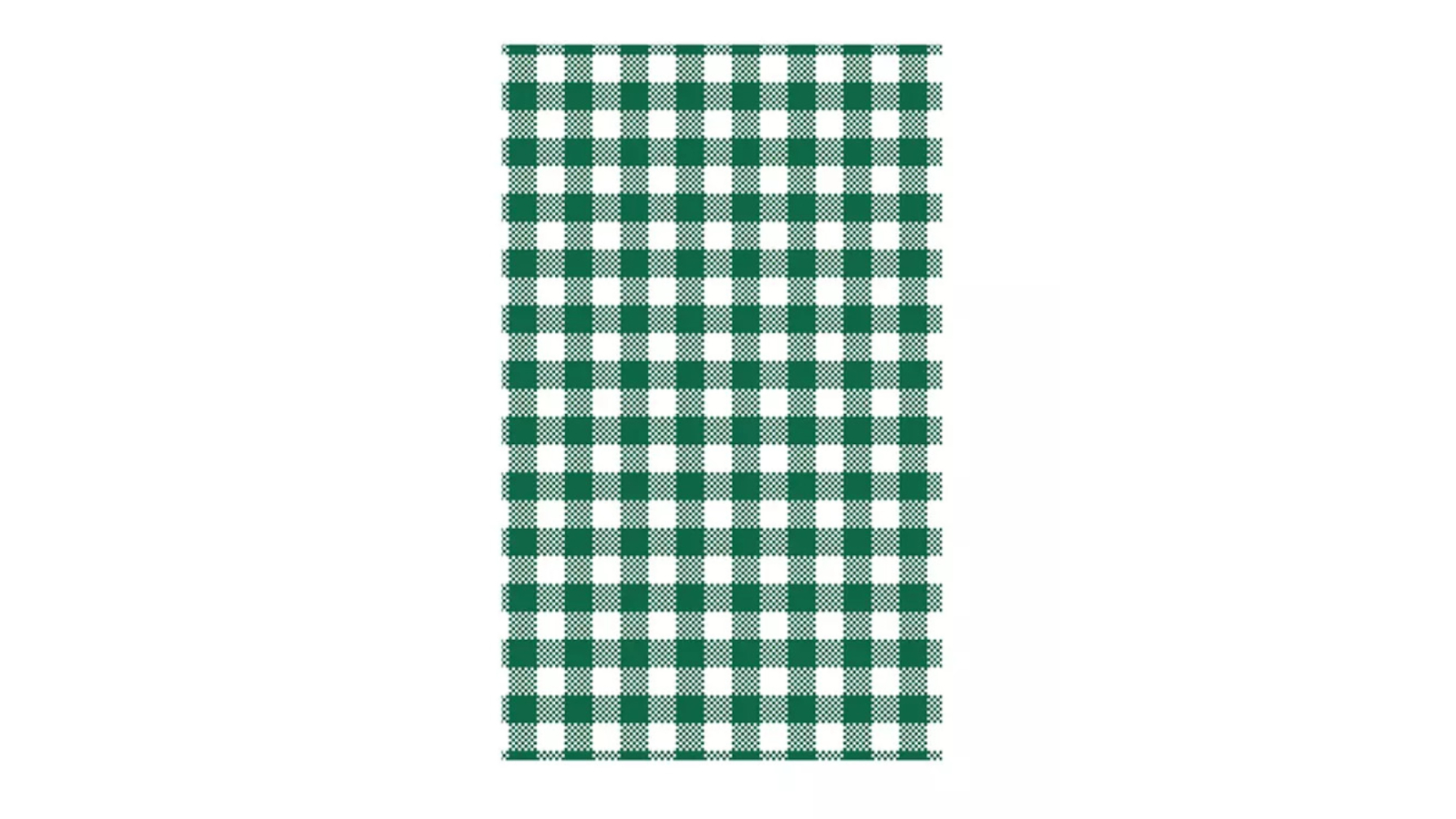 Trenton Pack of 200 Gingham Greaseproof Paper - Green