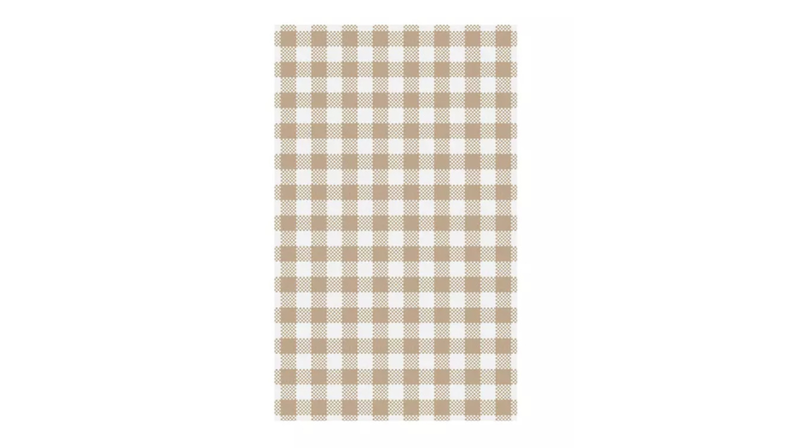 Trenton Pack of 200 Gingham Greaseproof Paper - Coffee