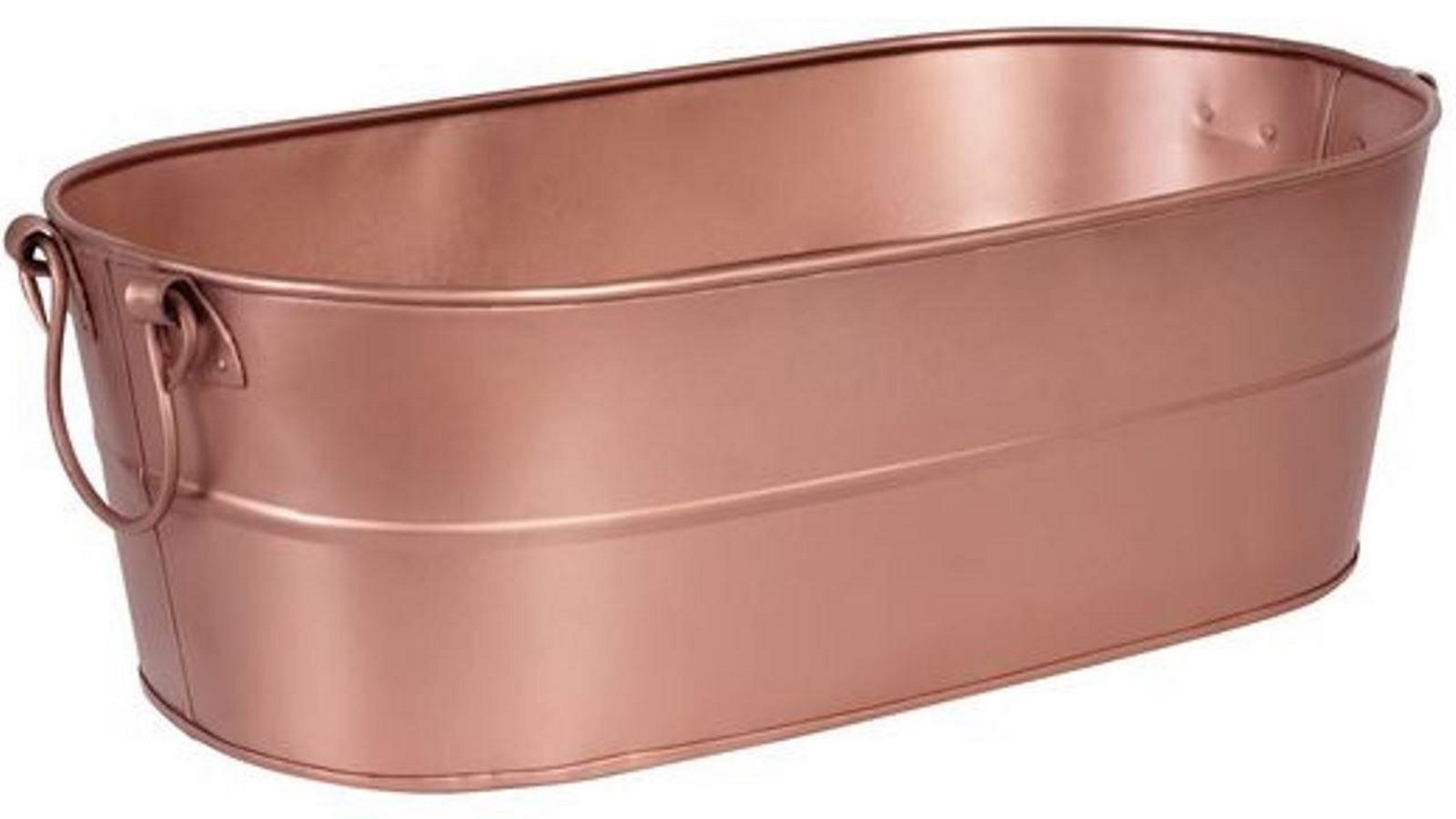 Moda Oval Beverage Tub Satin Copper Look