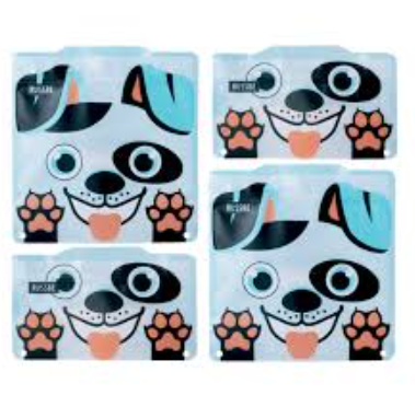 Russbe Set of 4 Reusable Snack and Sandwich Bag - Dog