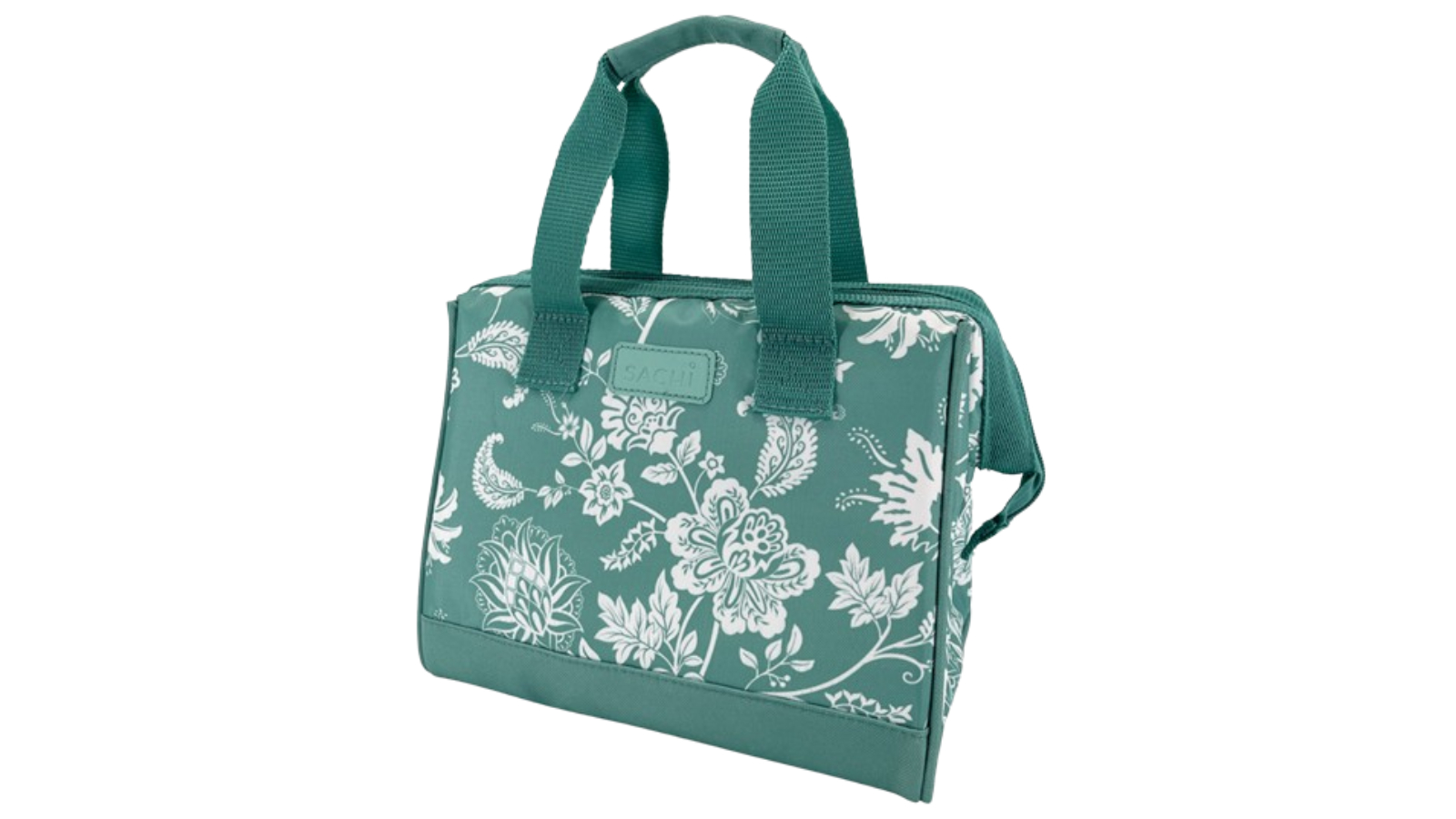 Sachi Insulated Lunch Bag - Green Paisley