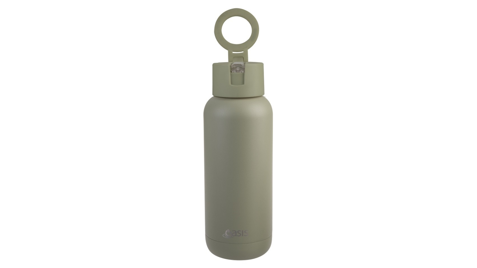 Oasis 1 Litre Mag-Grip Stainless Steel Insulated Moda Drink Bottle - Olive Green