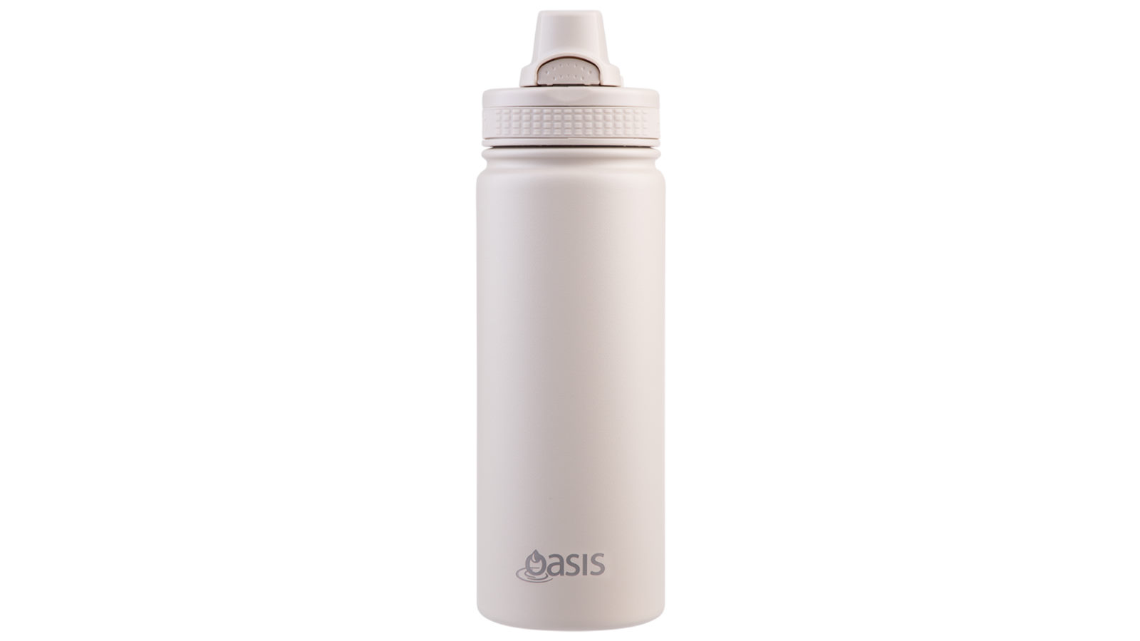 Oasis 550ml Challenger Stainless Steel Quick Release Drink Bottle - Oat