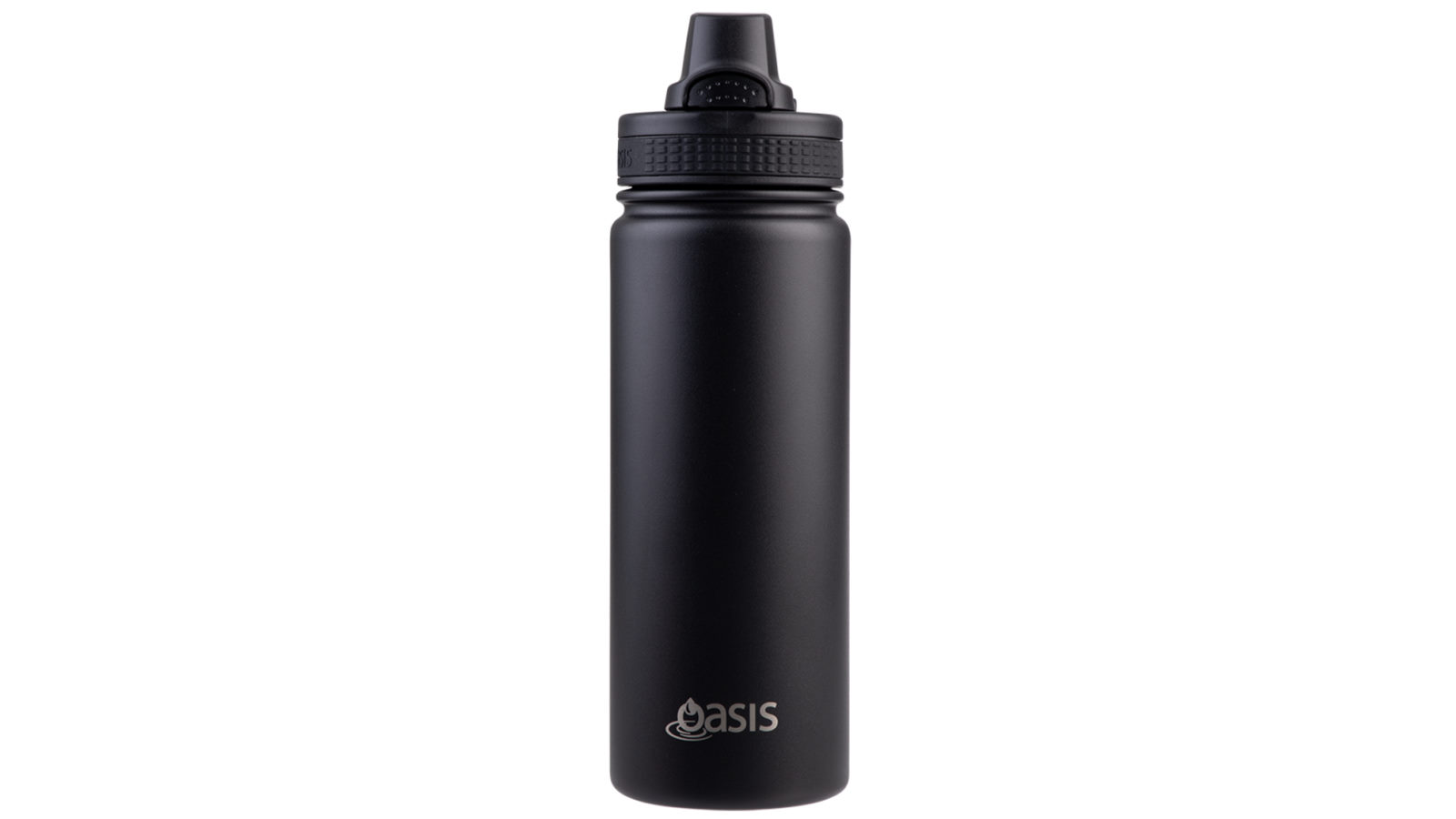 Oasis 500ml Challenger Stainless Steel Quick Release Drink Bottle - Black