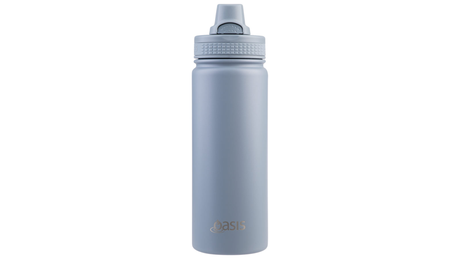 Oasis 550ml Challenger Stainless Steel Quick Release Drink Bottle - Hazy Blue