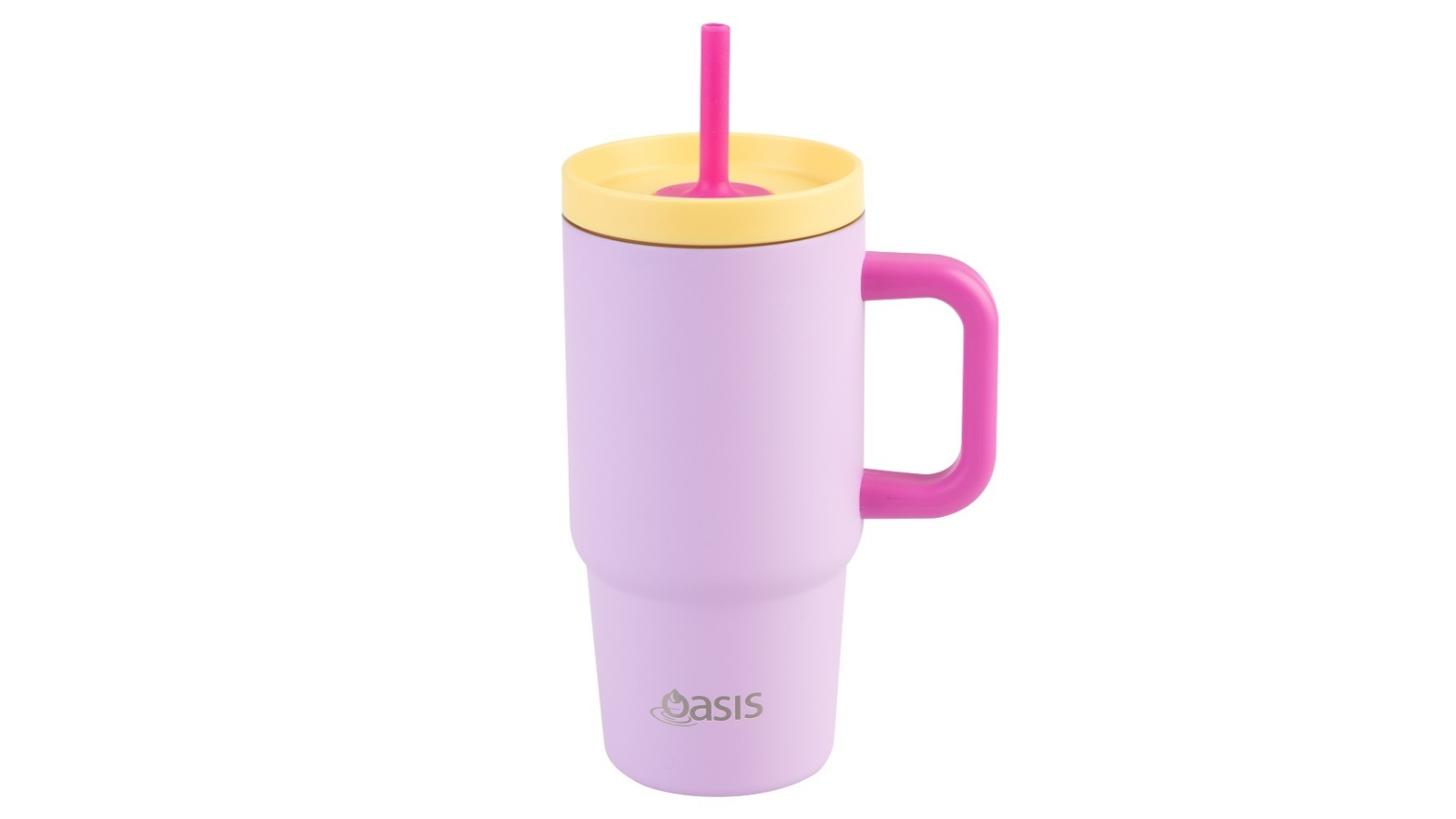 Oasis 700ml Stainless Steel Double Wall Junior Travel Tumbler - Bubblegum Pink