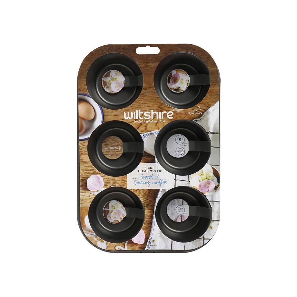 Wiltshire Easybake Non Stick Texas Muffin Pan - 6 cup