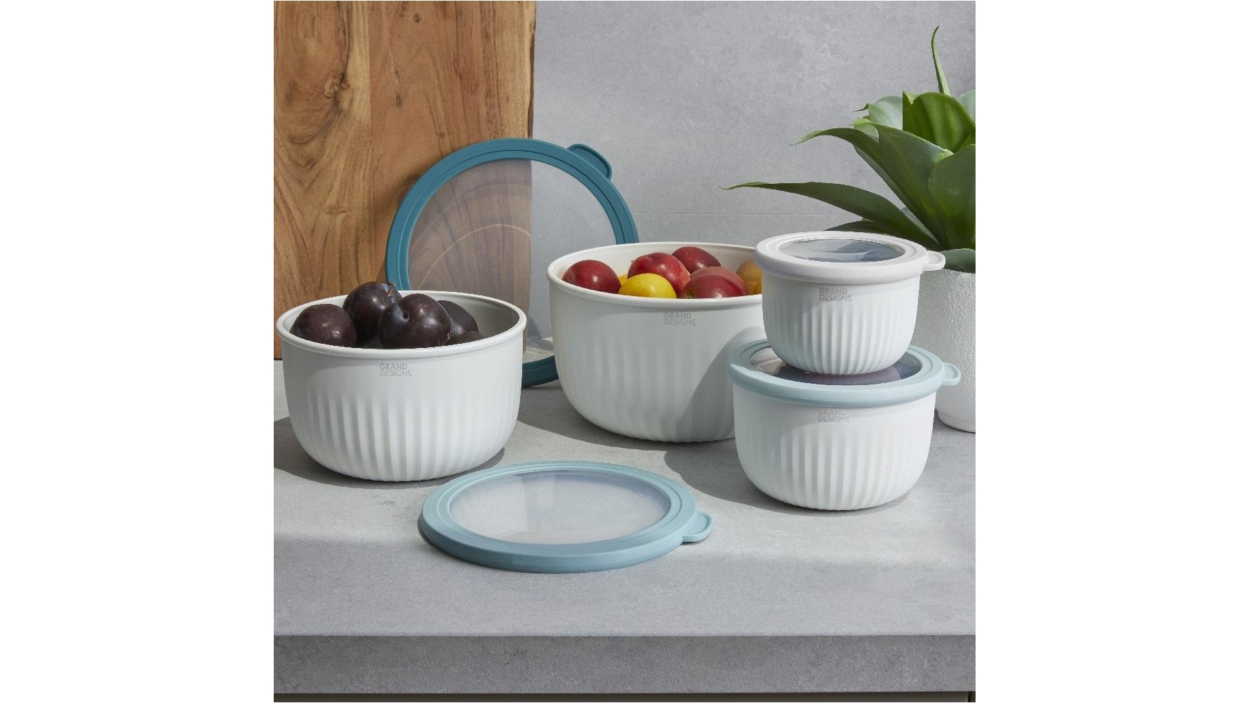Grand Designs Stack & Store Kitchen Bowls BPA Free Set of 4 Harvey