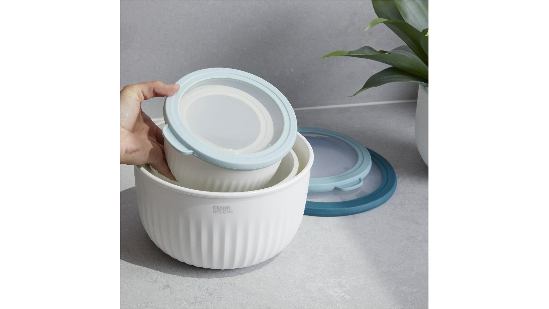 Grand Designs Stack & Store Kitchen Bowls BPA Free Set of 4 Harvey