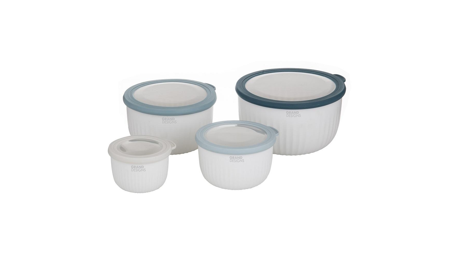 Grand Designs Stack & Store Kitchen Bowls BPA Free Set of 4 Harvey