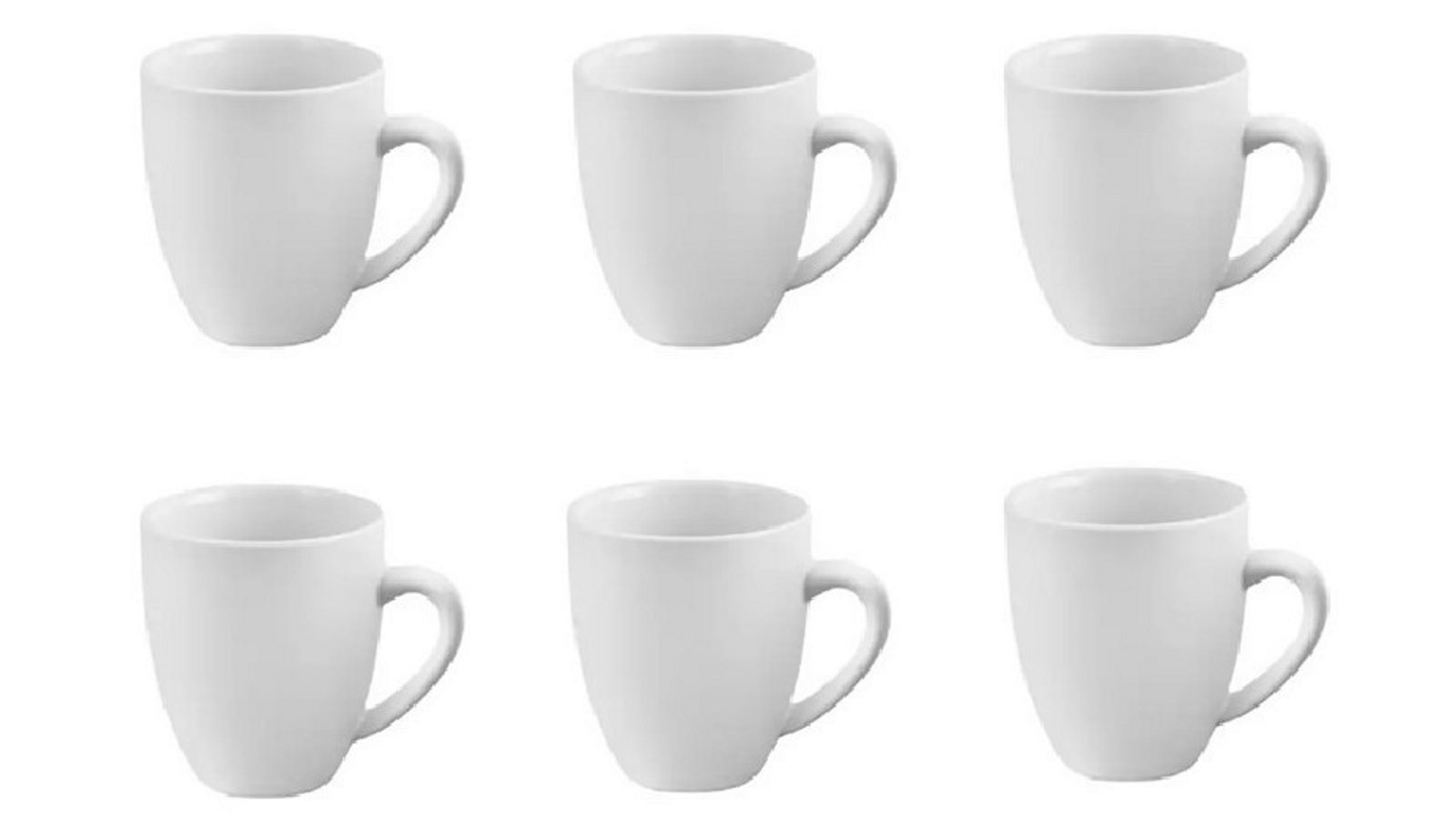 Bevande Set 6 400ml Coffee Mug - Bianco White