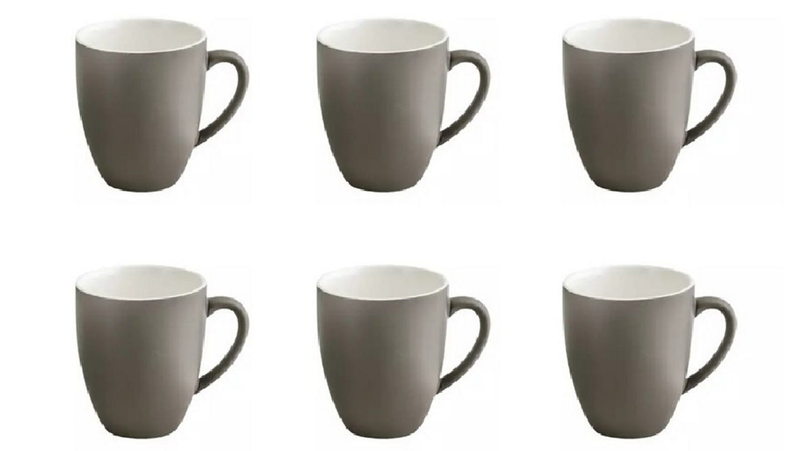 Bevande Set 6 400ml Coffee Mug - Slate Grey