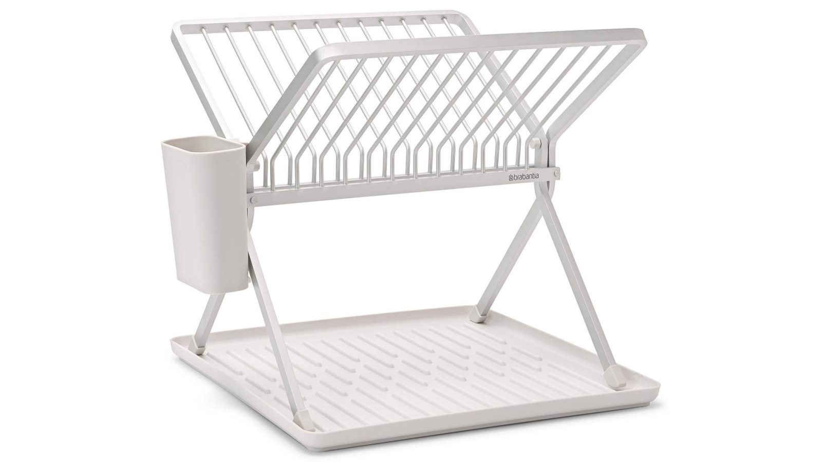 Brabantia Small Foldable Dish Drying Rack Light Grey Harvey Norman