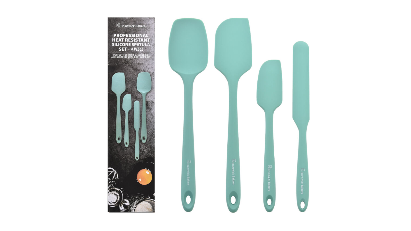 Brunswick Bakers Set of 4 Spatula - Cyan