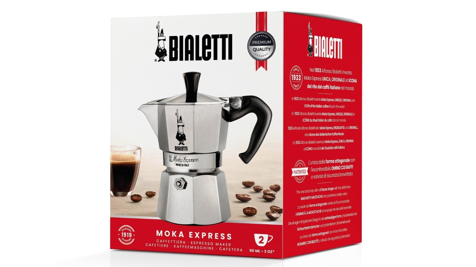 Bialetti moka pot 2 cup sale