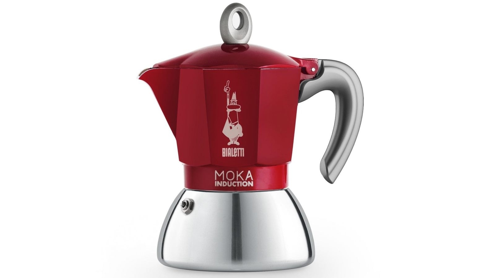 Bialetti Moka 4 Cup Induction Espresso Maker - Red