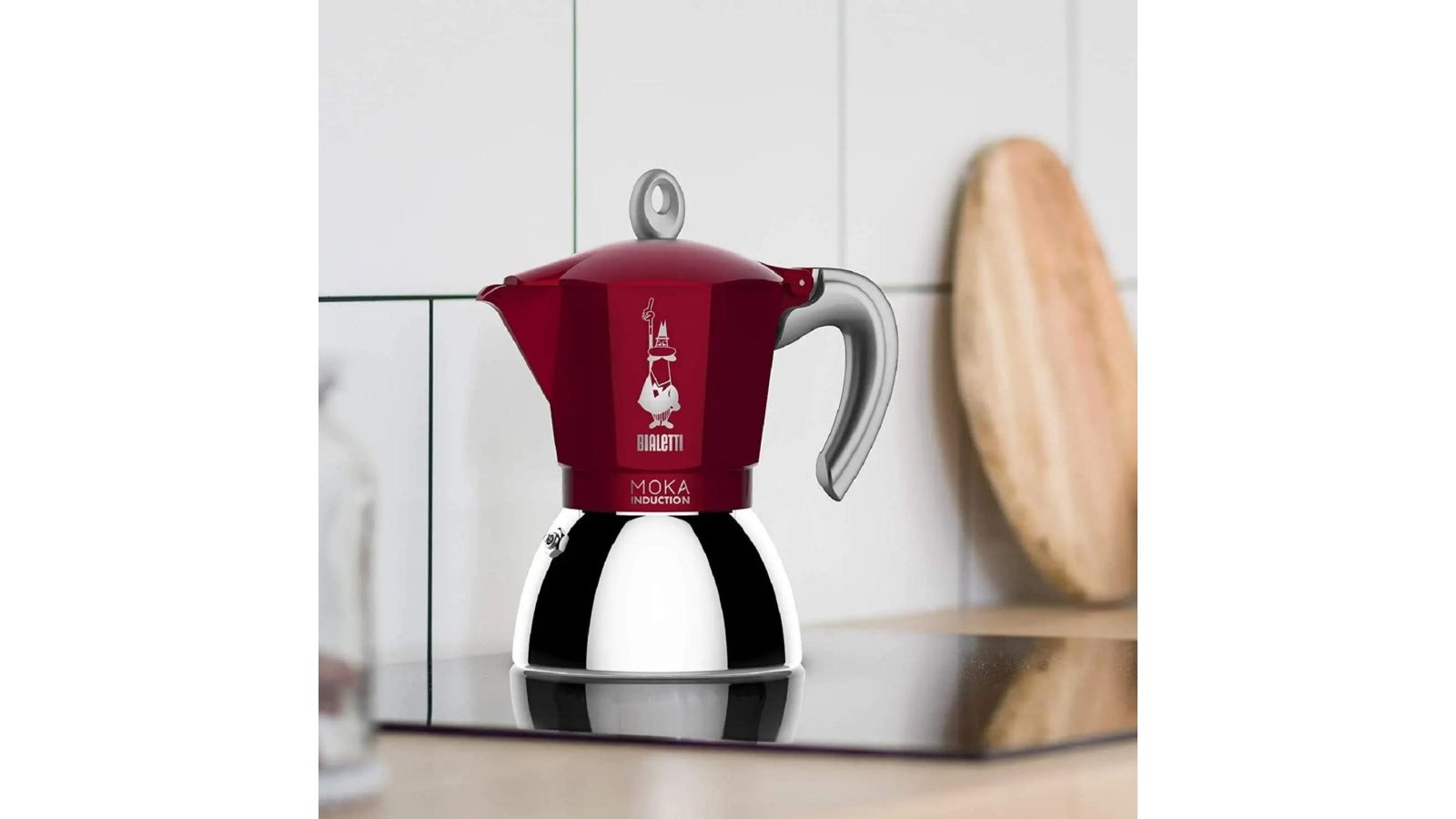 Bialetti Moka 4 Cup Induction Espresso Maker Red Harvey Norman