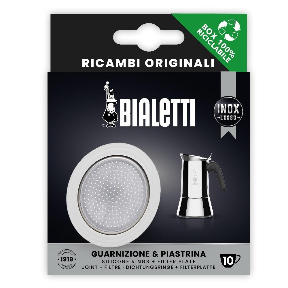 Bialetti Silicone Ring Gasket + Filter Plate for SS Percolator - 10 Cup