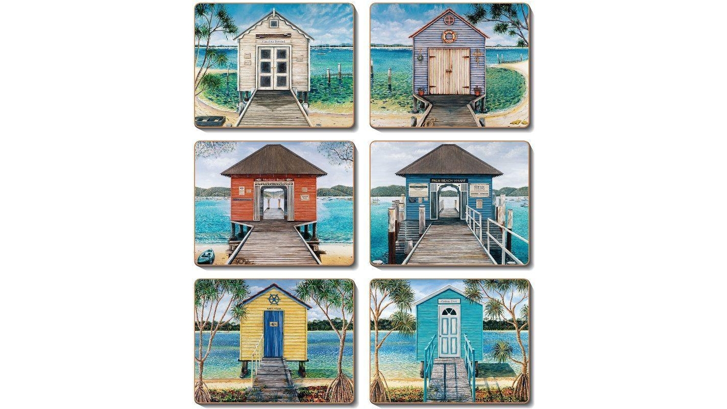 Cinnamon Set of 6 Boathouse Cork Backed Placemats