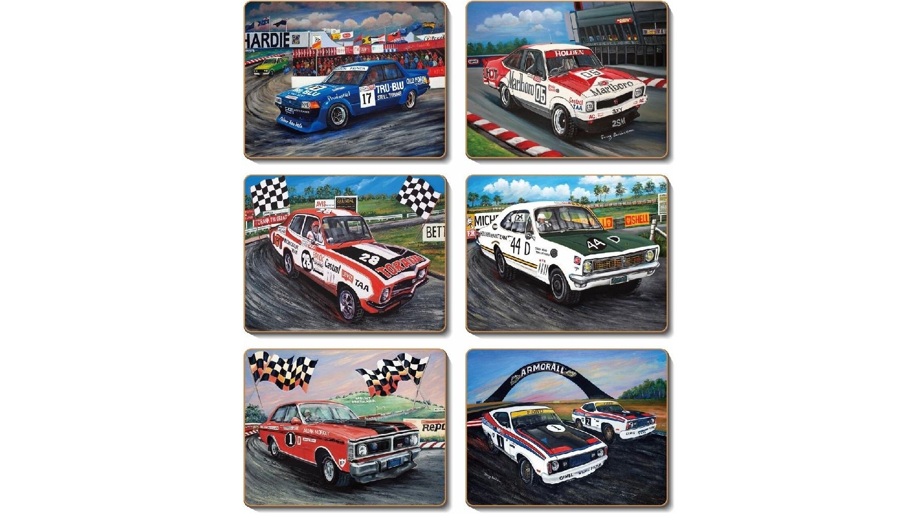 Cinnamon Set of 6 Classic Bathurst Cork Backed Placemats