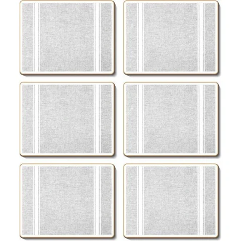 Cinnamon Set of 6 Hamptons Cork Backed Placemats