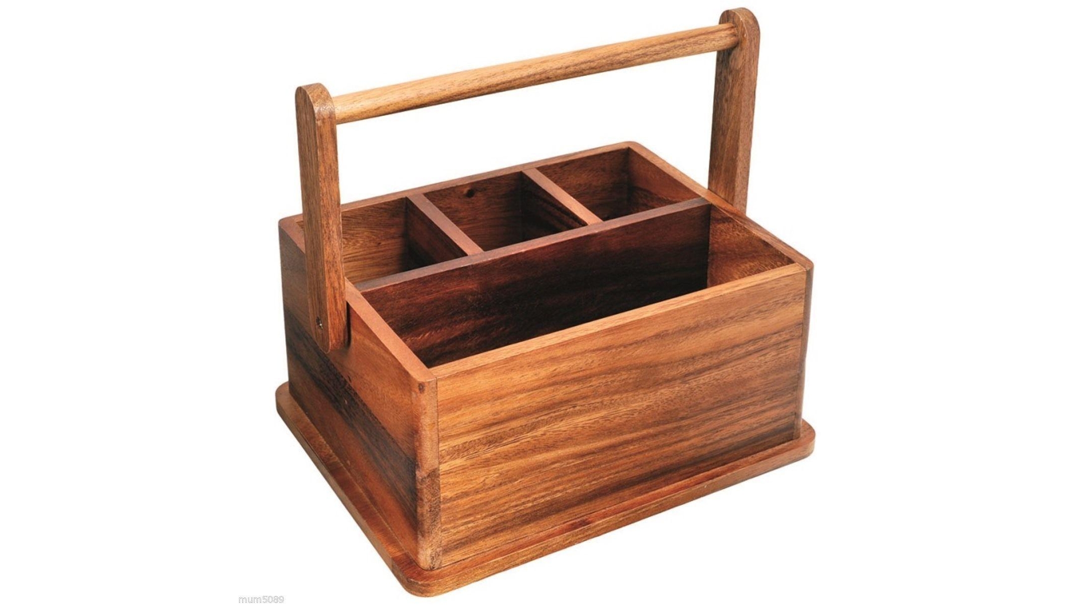 Davis and Waddell Acacia Wood BBQ Caddy