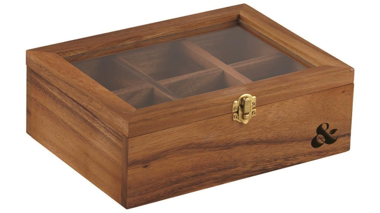 Davis and Waddell Acacia Wood Tea Box
