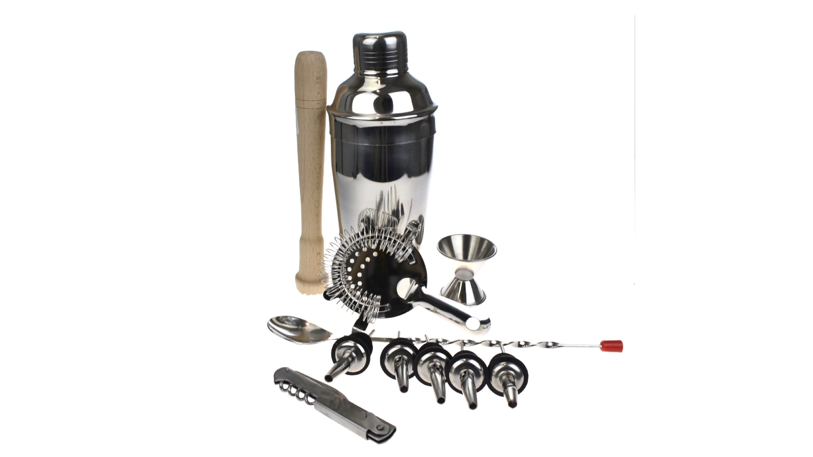Deluxe 10 Piece Cocktail Shaker Set With Free Waiters Friend Harvey