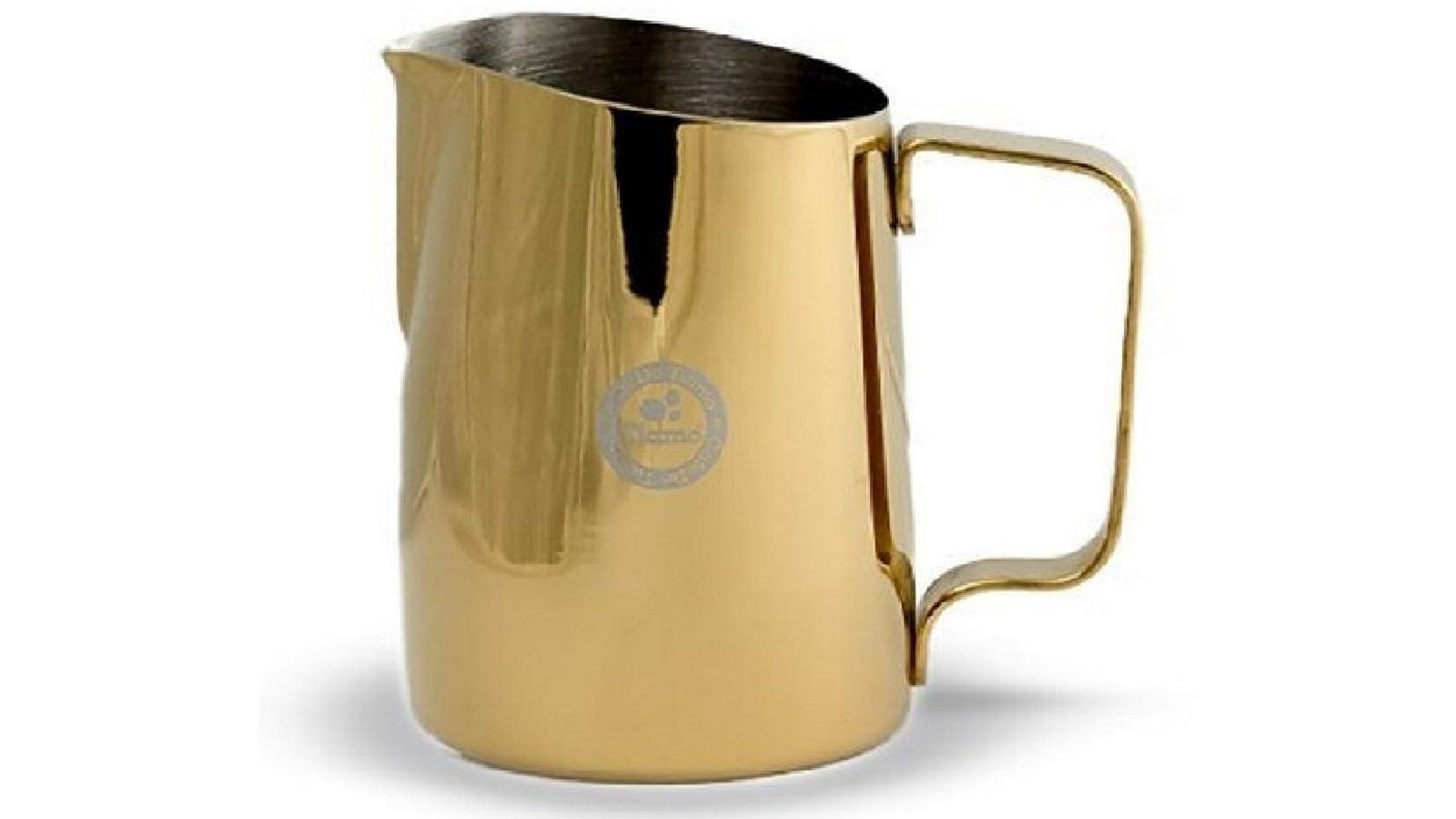 Tiamo Stainless Steel 650ml Milk Jug - Gold