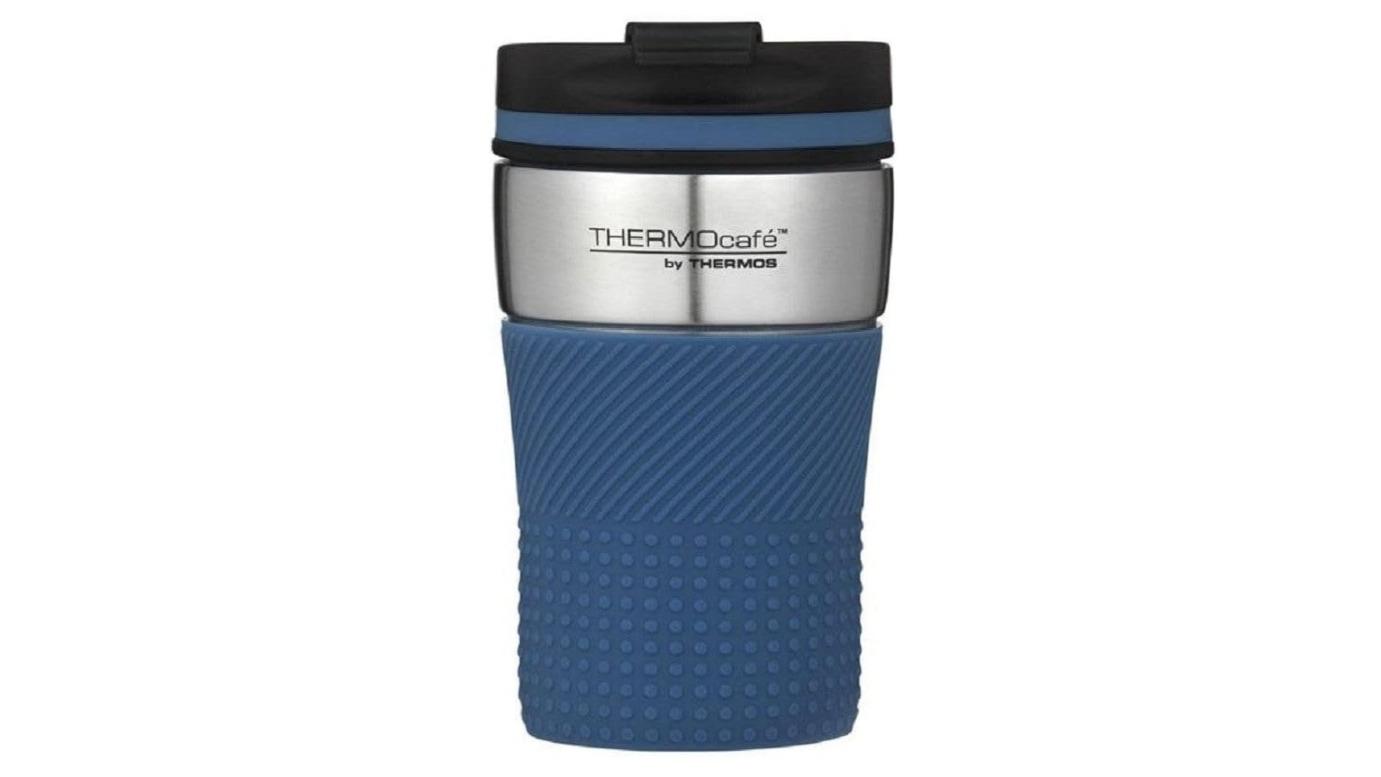 Thermos Thermocafe 200ml Stainless Steel Vacuum Insulated Coffee Cup - Blue