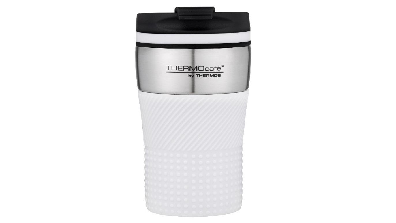 Thermos Thermocafe 200ml Stainless Steel Vacuum Insulated Coffee Cup - White