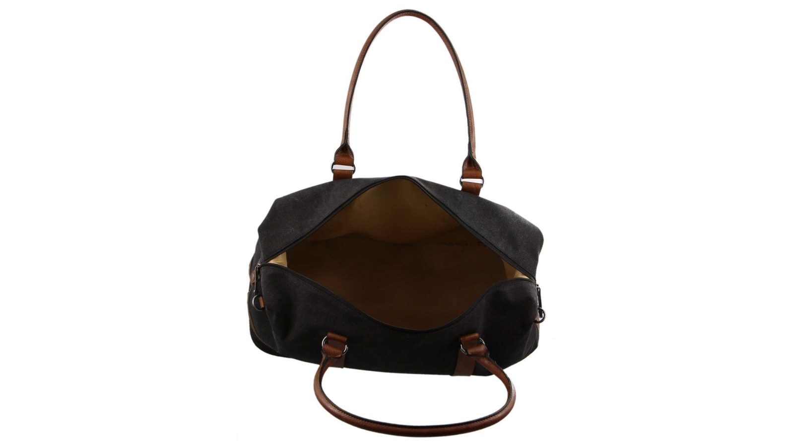 Pierre Cardin Canvas Travel Bag Black Harvey Norman