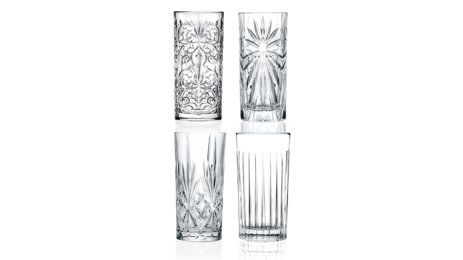 RCR Mixology Highball Crystal Tumblers 440ml - Set of 4