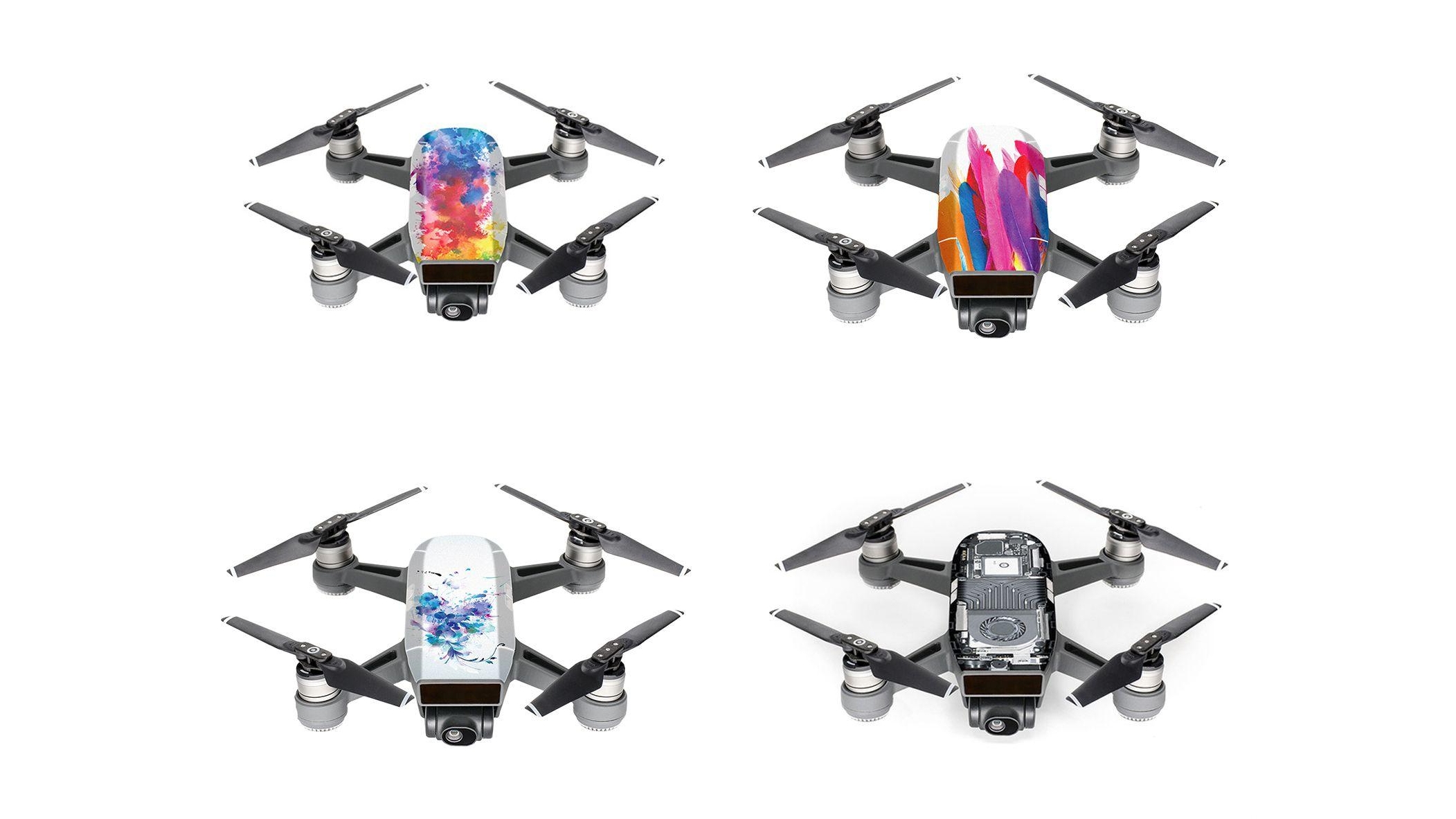 Pgytech DJI Spark Waterproof Sticker Skin 4-pack (D4/D7/D8/TR)